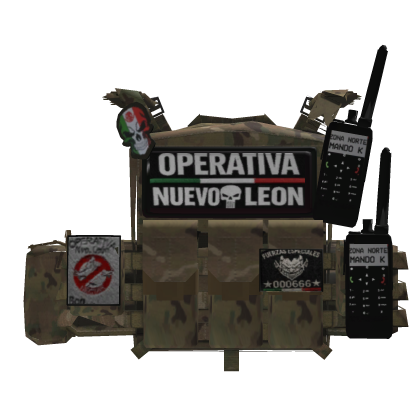 Chaleco Militar operativa mexico Nuevo Leon