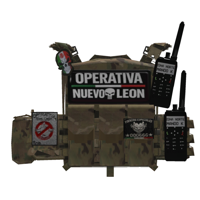 Chaleco Militar operativa mexico Nuevo Leon