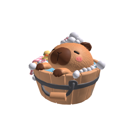 Cute Capybara Bubble Bath Shoulder Pet (R)