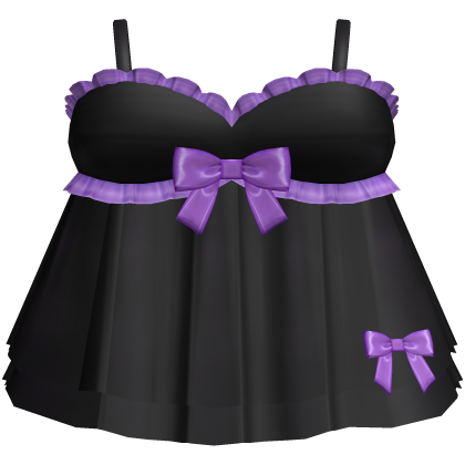 Cute Mini Halloween Babydoll Dress in Purple Roblox item