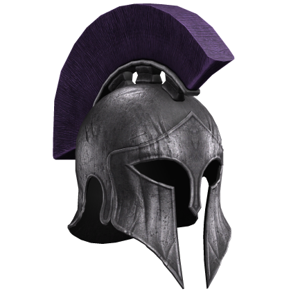 SIlver & Purple Spartan Armor Helmet Roblox item