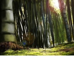 Feddy in the forest