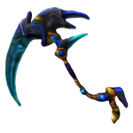 Gilded Lapis Apatite Scythe
