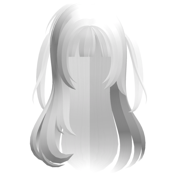 white adorable fluffy fawn hair w pigtails