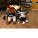 The awesome baseball group and cupcake from FNAF