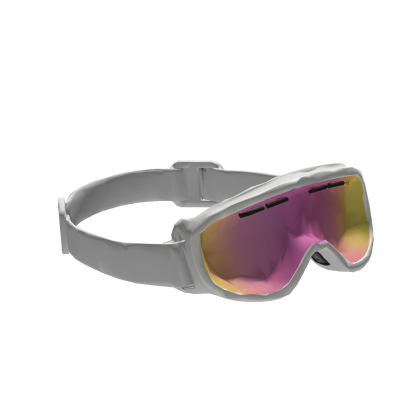 White Pink Raised Snow Goggles Roblox item
