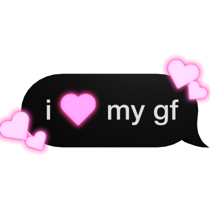 [GLOWING] i heart text Roblox item