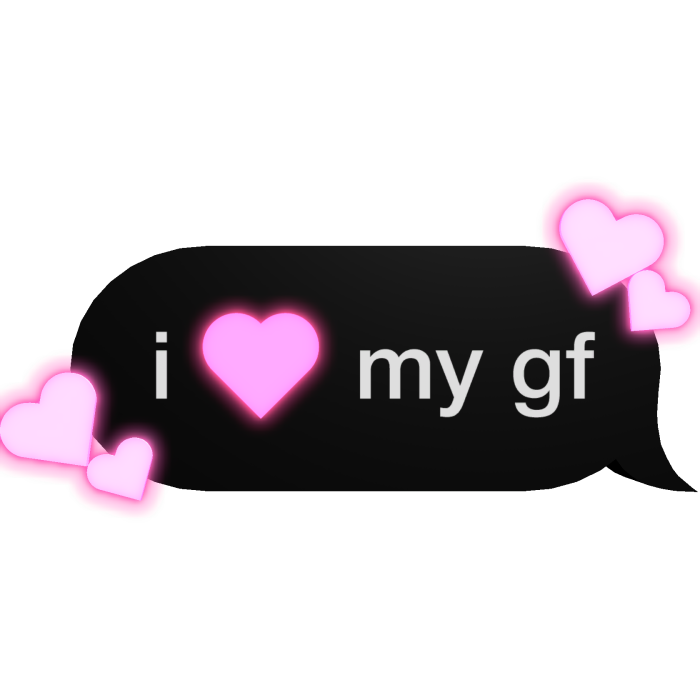[GLOWING] i heart text