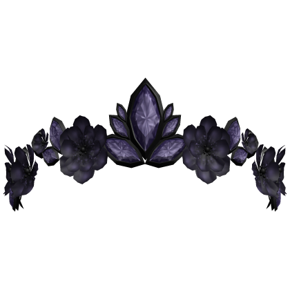 Secret Floral Fairy Tiara - Purple/Black Roblox item