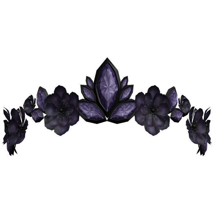 Secret Floral Fairy Tiara - Purple/Black