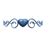 Blue Heart of Thorns Crown