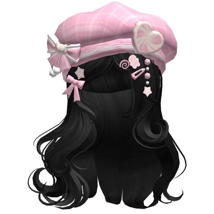 ♡ Christmas Swirls w/ Beret (Black)