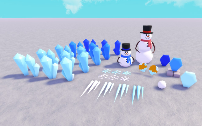 Winter Snow Ice Pack – Snowmen, Icicles & Crystals preview 2