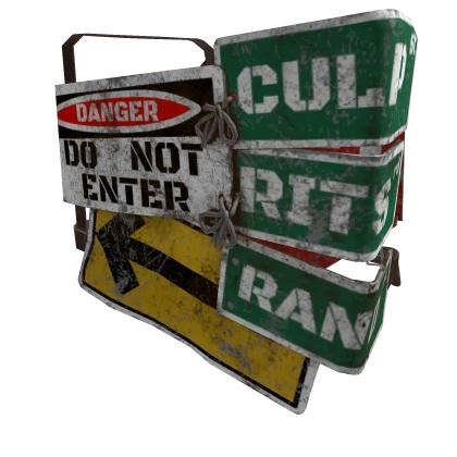 Rust Road Sign Chest Plate | Roblox Item - Rolimon's