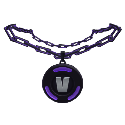 V-Buck Chain Necklace: Dark Edition [LIMITED]