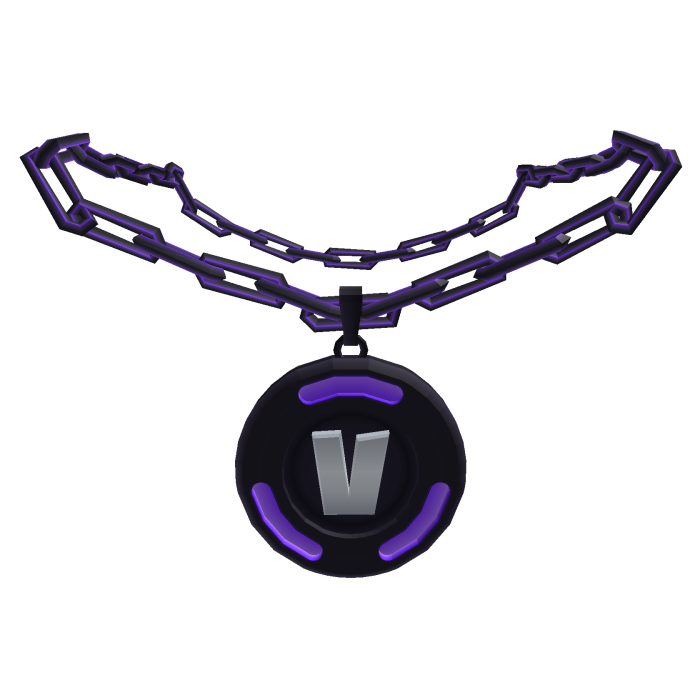 V-Buck Chain Necklace: Dark Edition [LIMITED]