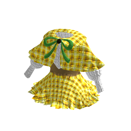 Golden Canary Detective Plaid Dress [PBR] thumbnail