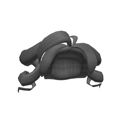 Black Curled Twintails V2 Roblox item
