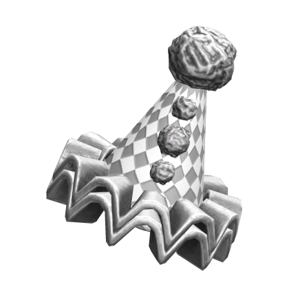 Grey Clown Party Hat
