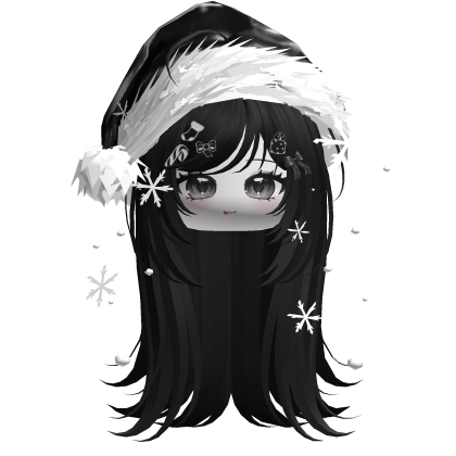Emo Vamp Christmas Hair (Black)