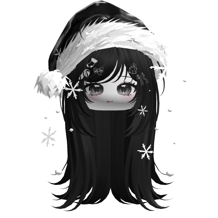 Emo Vamp Christmas Hair (Black)