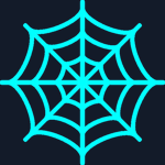 Cyan Spiderweb