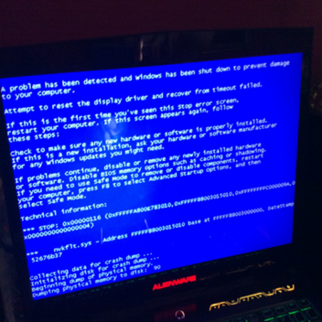 Blue Screen of Death