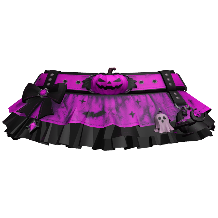 Halloween skirt Pink - chibi doll