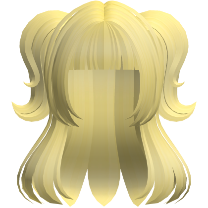 🐾 cute swirly half up doll tween hair yellow