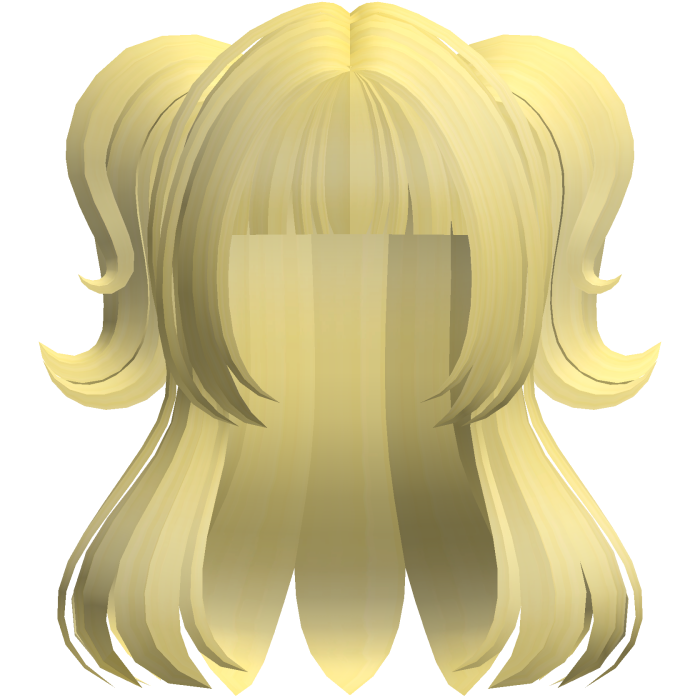 🐾 cute swirly half up doll tween hair yellow