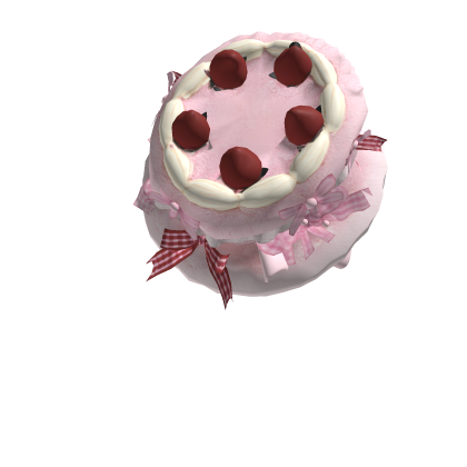 Coquette Strawberry Cake Hat