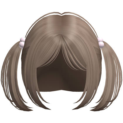 Cute Kawaii Moe Pigtails Hair Milktea