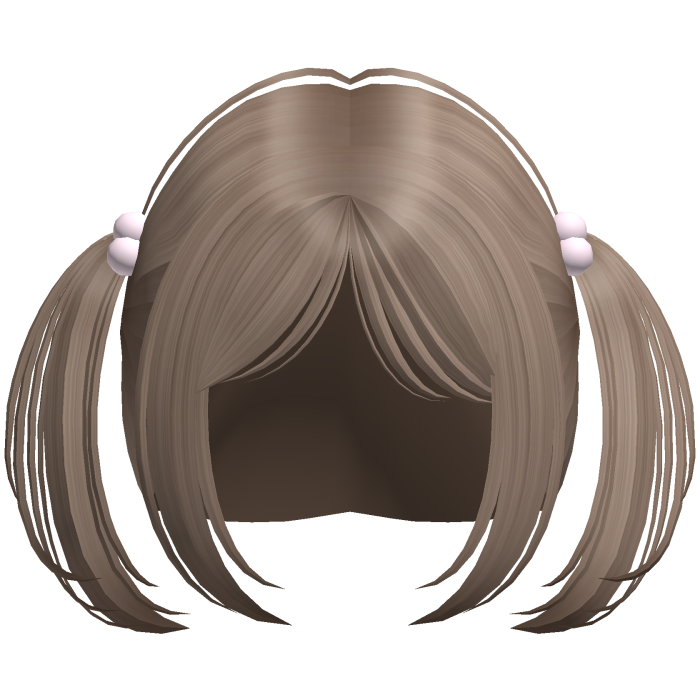 Cute Kawaii Moe Pigtails Hair Milktea