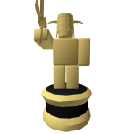 Golden Trophy With a Bucket
