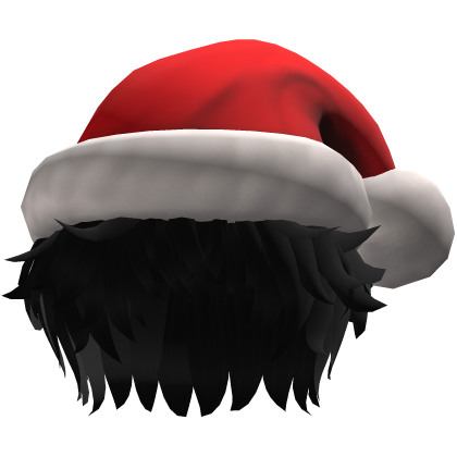 Santa Hat with Messy Hair