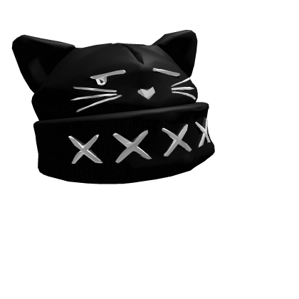 Sad black cat beanie eboy com gothic Roblox item