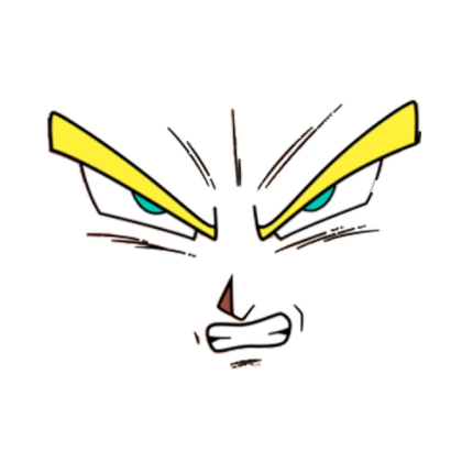 SSJ Vegeta Face Roblox decal
