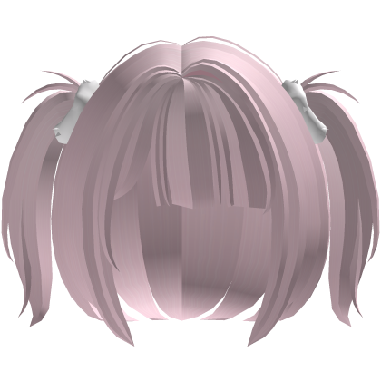 ♡ kawaii pink tweencore pigtails w/ hair ties Roblox item