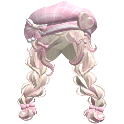♡ Christmas Preppy Holiday Braids (Pink Beige)