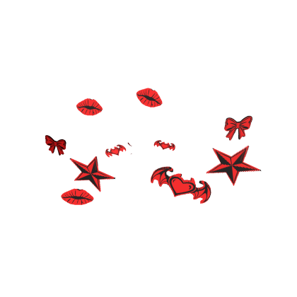 [Animated] red Emo Girl Charm Aura