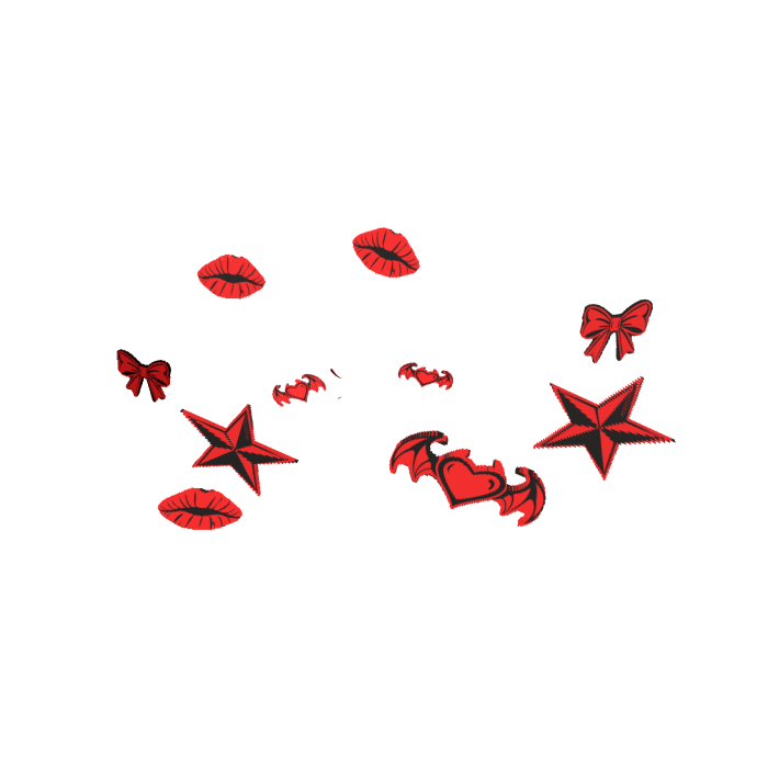 [Animated] red Emo Girl Charm Aura