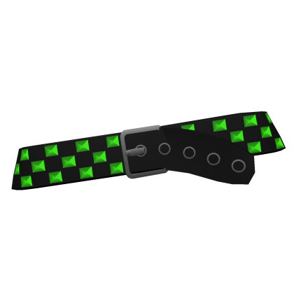 y2k Green Emo Scene Studded Belt 3.0