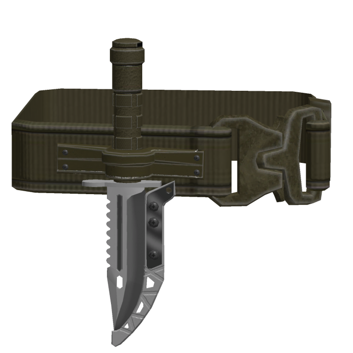 Strapped Tactical Shoulder Knife