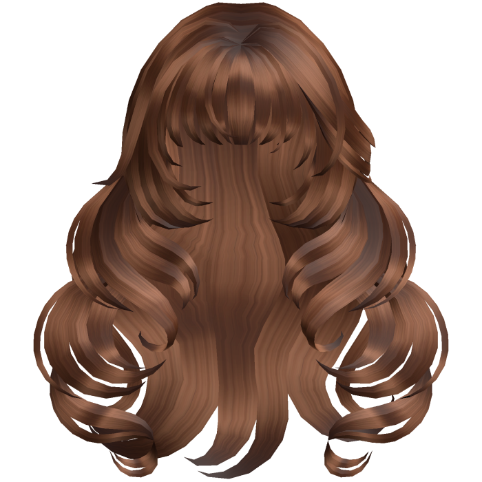 voluminous layered curly hair in brown