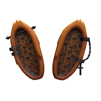 Orange Halloween Punk Bunny Ears