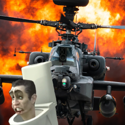 🚁 Skibid The Toilet - Run From Attack Helicopters