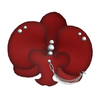 Y2K Pierced Orchid Chain Red Roblox item
