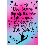 Unicorn and gymnastics.