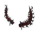 Ethereal Crimson Steel Horns 