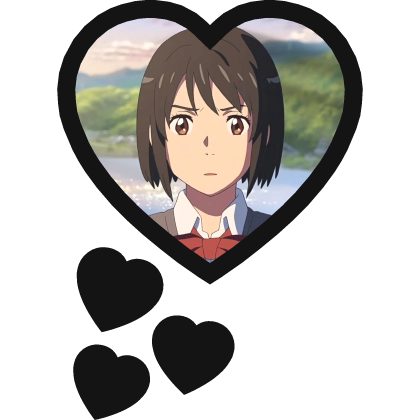Mitsuha Miyamizu Thinking Hearts Your Name